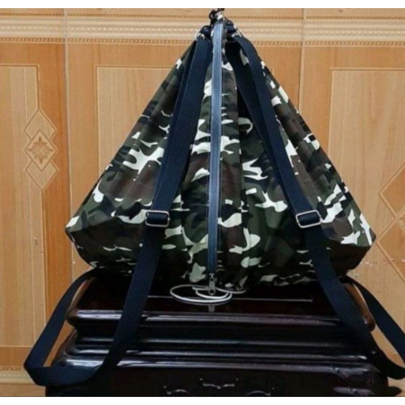 Balo lô đeo lồng bẫy chim 2 mặt