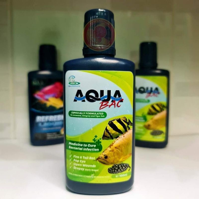 AQUA BAC THAILAND 100ML - TRỊ CÁC BỆNH VỀ NẤM CHO CÁ RỒNG - HỔ - SAM