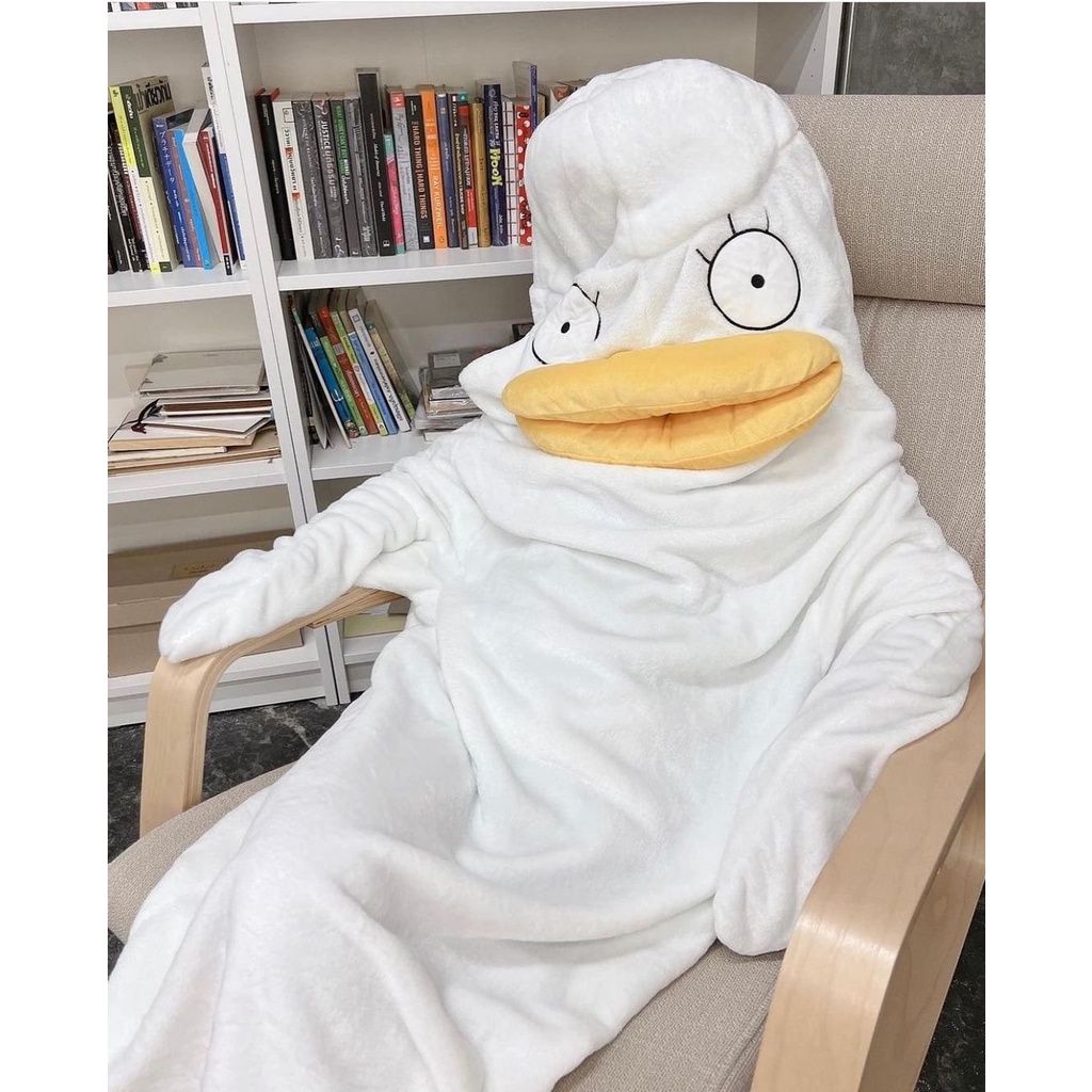 Đồ ngủ vịt váy ngủ vịt đầu to mỏ vàng đáng yêu phong cách ulzzang hàn quốc