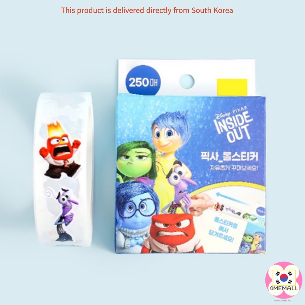 DAISO Cuộn 250 Miếng Dán Trang Trí Thiệp Hoạt Hình Disney Pixar Princess