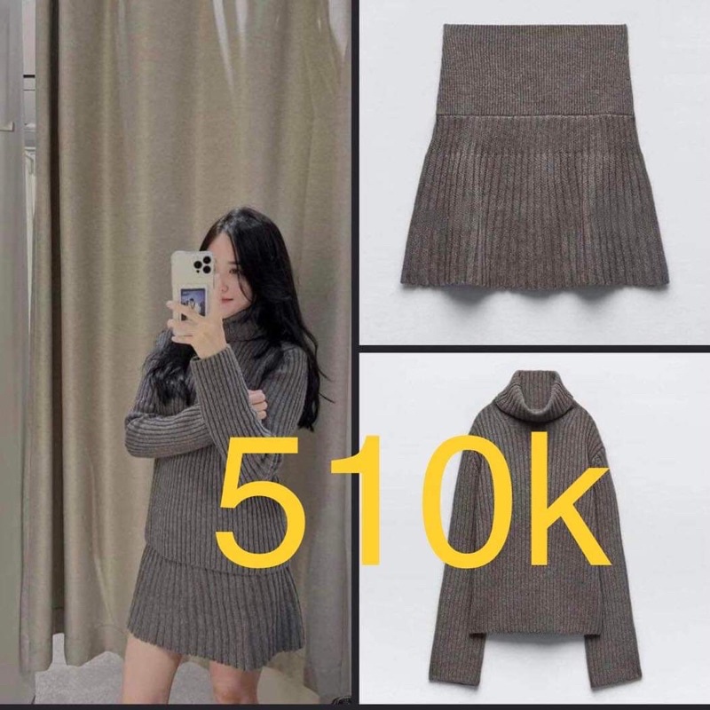 set áo quần len nữ