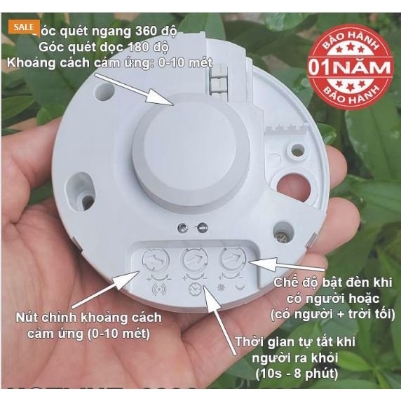 Công tắc cảm ứng vi sóng ATA 036B >Hàng chính hãng BH 12 Tháng