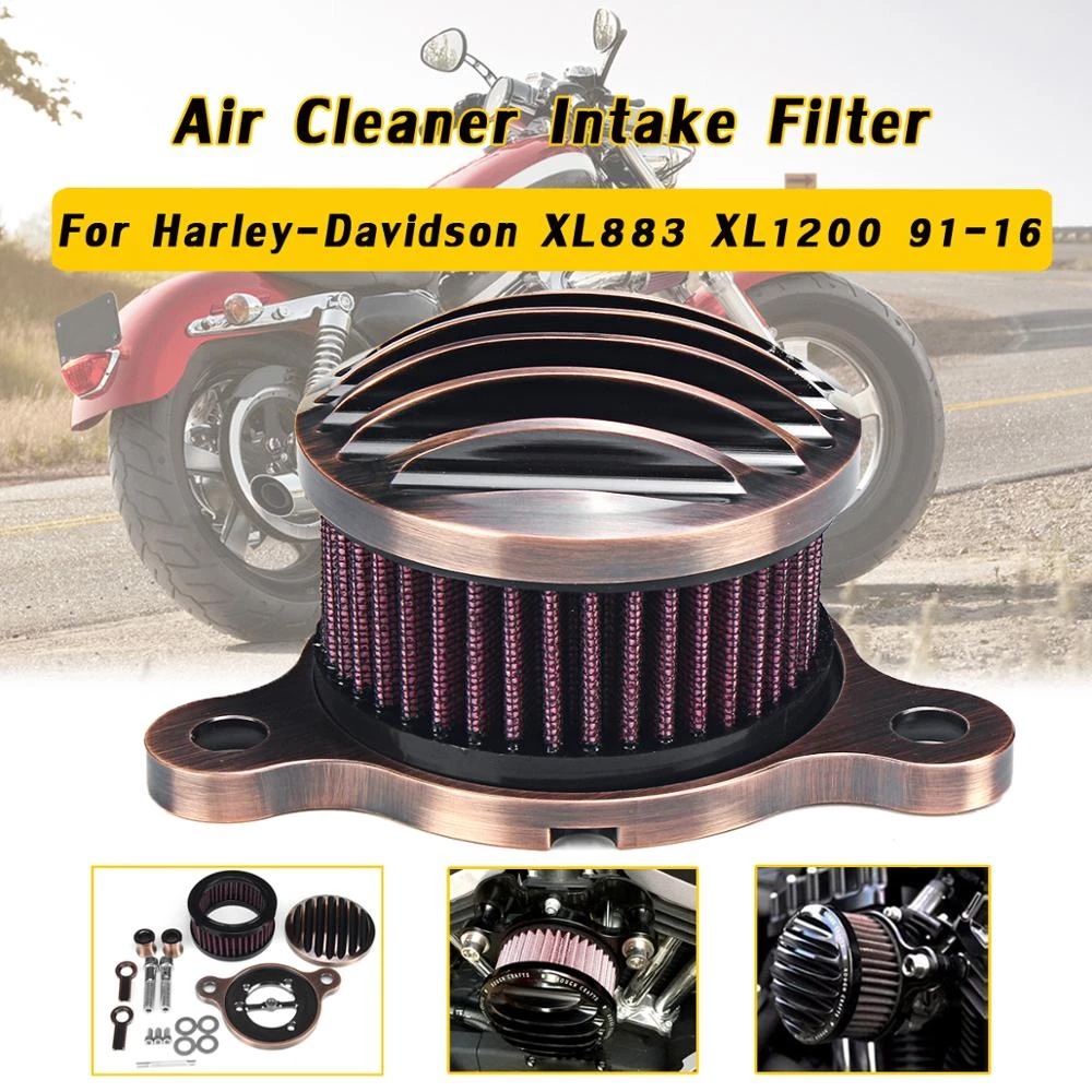 Hệ Thống Lọc Khí Nạp Vào Cho Xe Mô Tô Harley Davidson Sportster 883 1200 1991-2016 Iron 883 2009-2016
