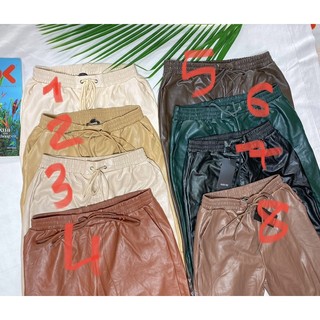 Quần jogger da nữ cạp chun xuất xịn