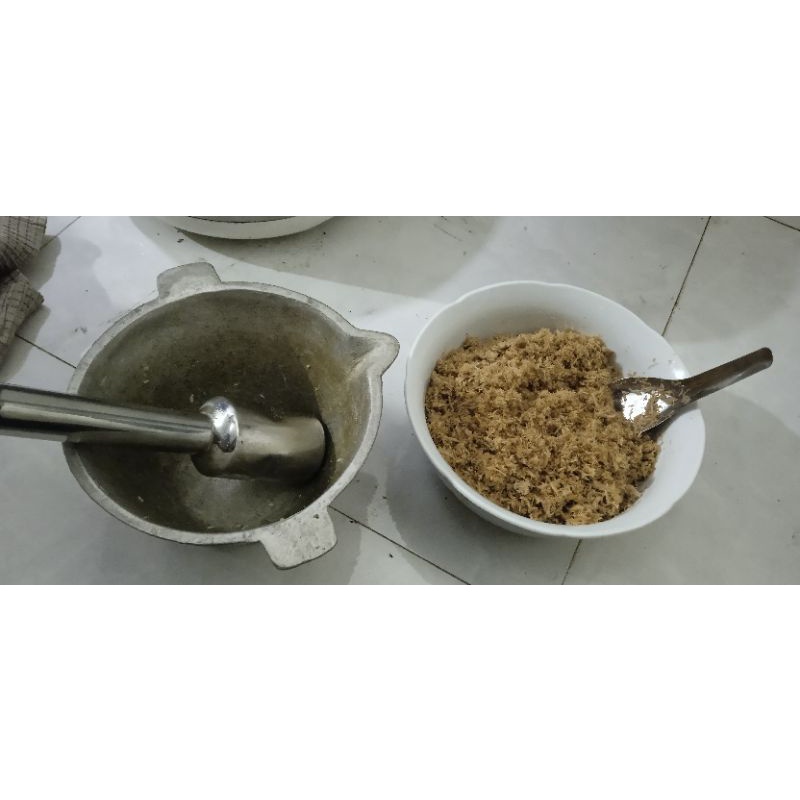 Muối vừng lạc nhà làm ruốc thịt lợn