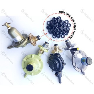 Combo 50cái - Ron đen/Gioăng cao su van gas xám (răng ngoài)