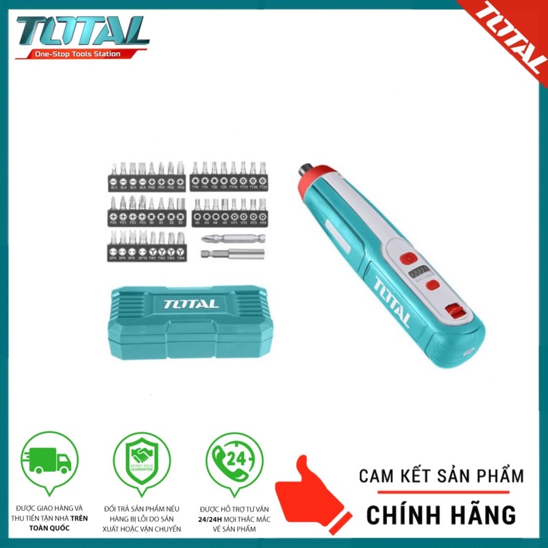 Máy siết vít dùng pin Lithium-ion 4V TOTAL TSDLI0403