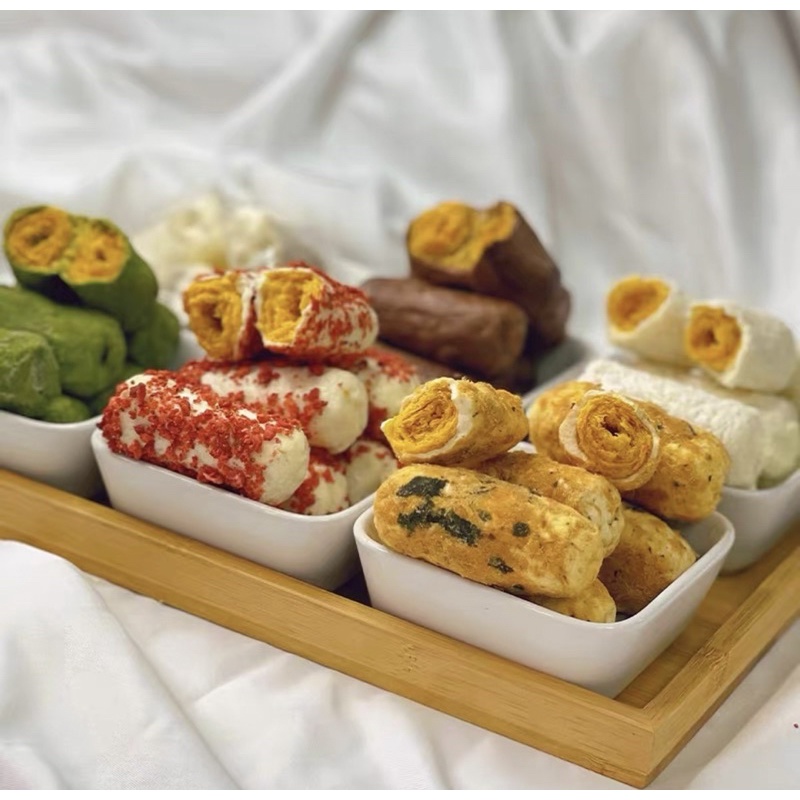 Set Nguyên Liệu Làm Bánh Ống Đài Loan Cuộn Chà Bông Rong Biển