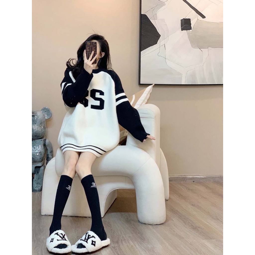 Áo Sweater Dài Tay Cổ Tròn Thiết Kế Mới Thời Trang Dành Cho Mùa Thu Đông