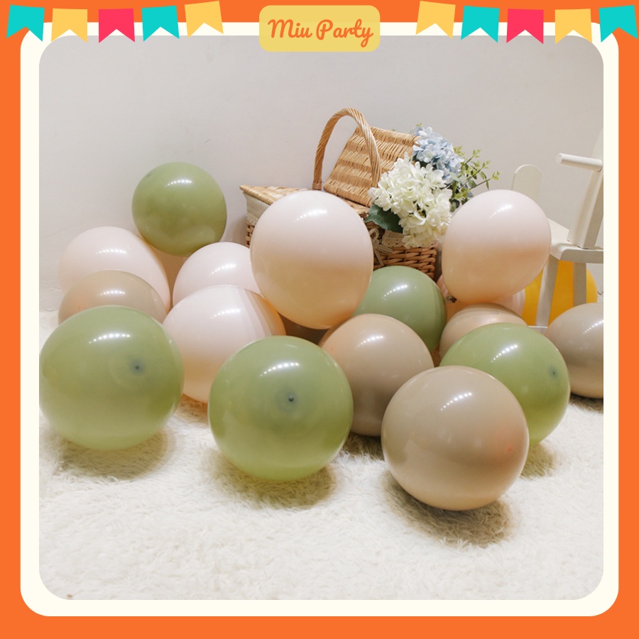 [ Hỏa Tốc ] Combo 30 Bóng Phối Theo Tông Màu Pastel Xinh Xắn Trang Trí Sinh Nhật, Tiệc Tùng - Miu Party