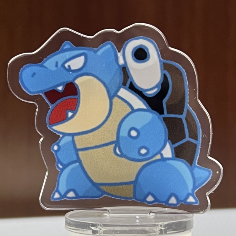 Mô Hình Standee Pokemon Blastoise 2 mặt