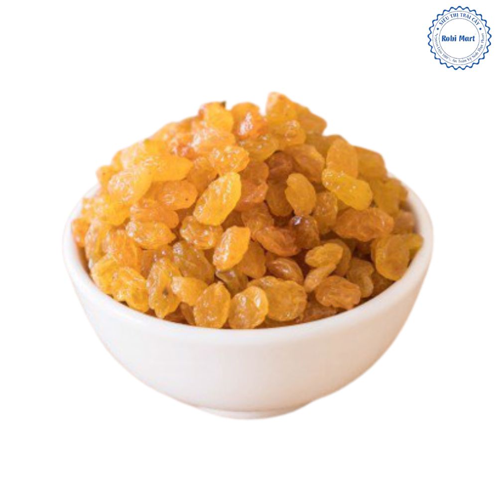 Nho khô vàng không đường vị ngọt tự nhiên loại 1 - trọng lượng 500gram