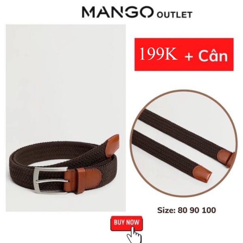 Thắt lưng Mango nam | Hàng hiệu vợt sale