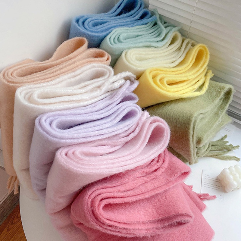 Khăn Choàng Lông Nhung Mềm Mại Thời Trang Mùa Đông 35 * 230cm