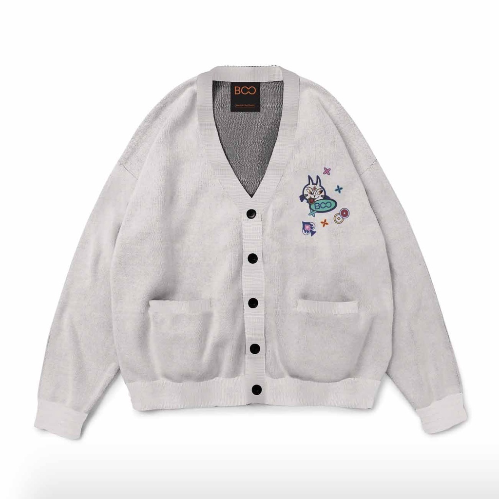 Áo Cardigan BOO Nỉ GWP 3 Bích Đi Trước