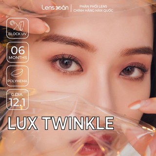 Kính áp tròng cận 6 tháng LENS XOẮN lens tây tự nhiên B.S.COR LUX TWINKLE BROWN GRAY BLUE