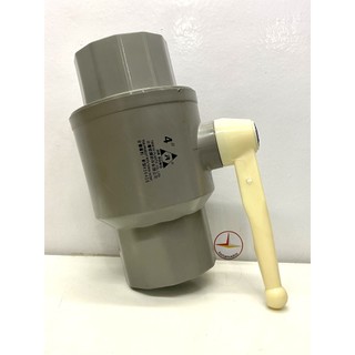 Van nhựa PVC phi 114 Tay trắng – 4"