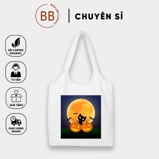 TÚI TOTE BẦU HALLOWEEN ĐÁNG YÊU