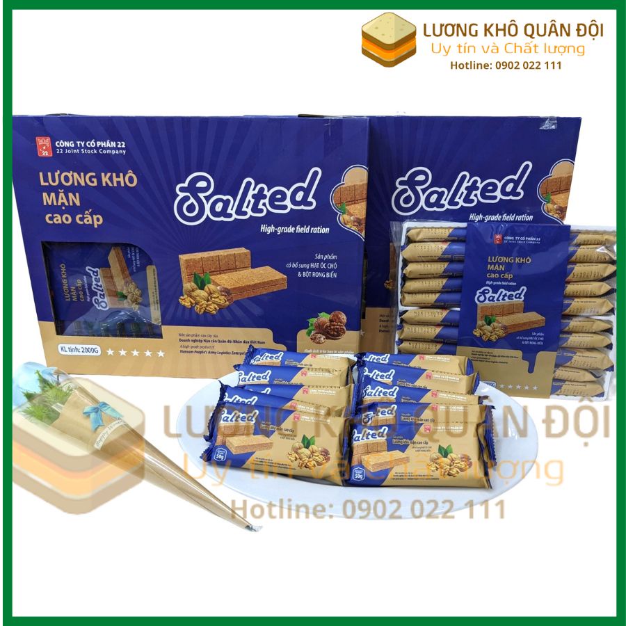 Lương khô Mặn Salted Lương khô Quân đội