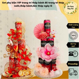 Set phụ kiện VIP trang trí tháp bánh đồ trang trí tháp nước,tháp bánh,làm tháp ngày lễ