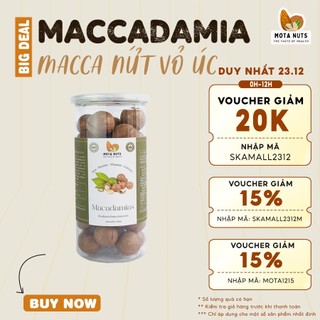 Hạt Macca Úc nứt vỏ - sấy tự nhiên - 500gr
