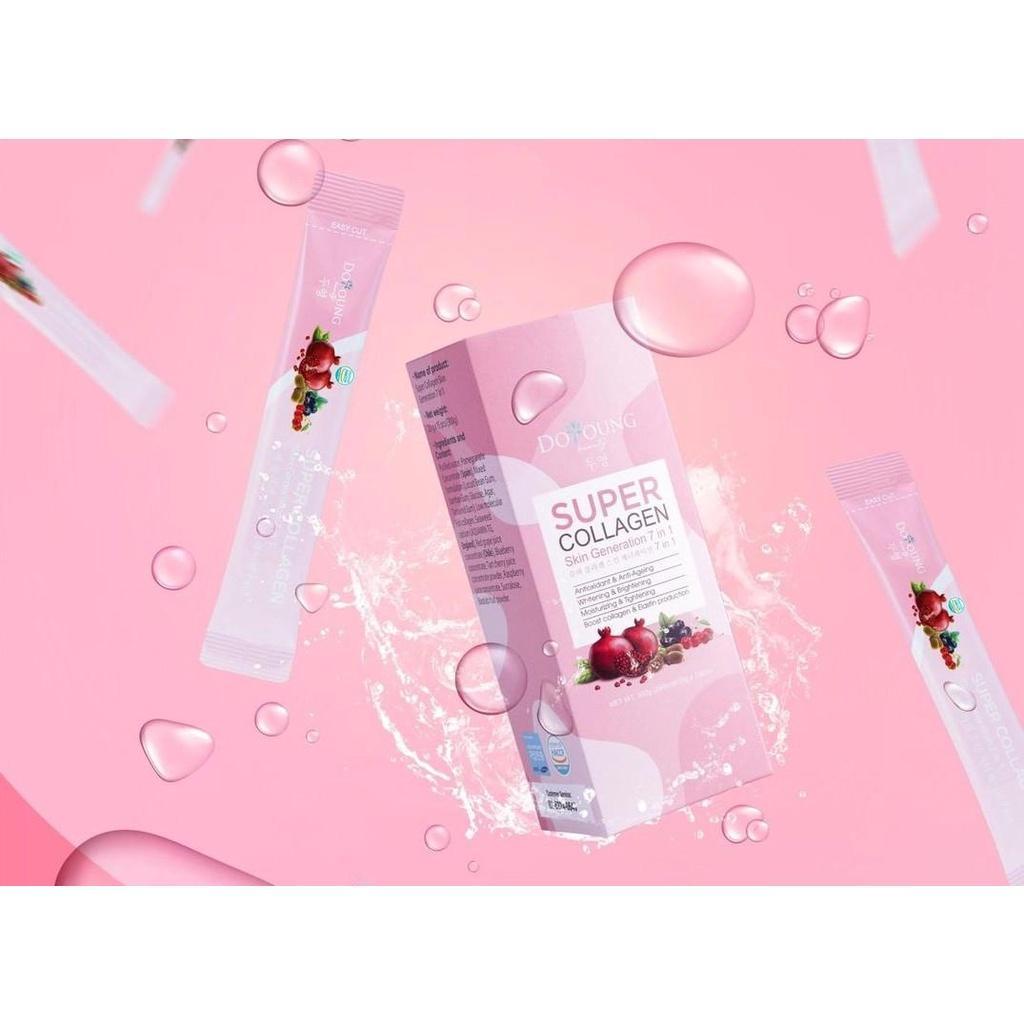 Thạch Lựu Super Collagen Doyoung 1 Hộp 15 Thanh, Thạch Bổ Sung Collagen Chống Lão Hóa