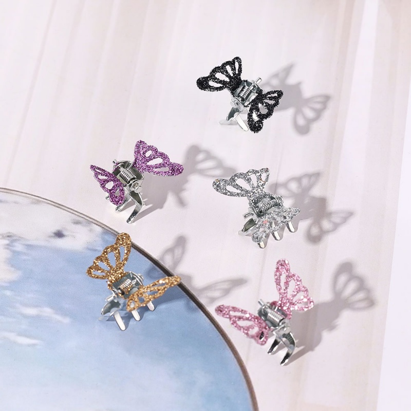 Set 12 Kẹp Tóc Hình Bươm Bướm Dễ Thương Cho Nữ