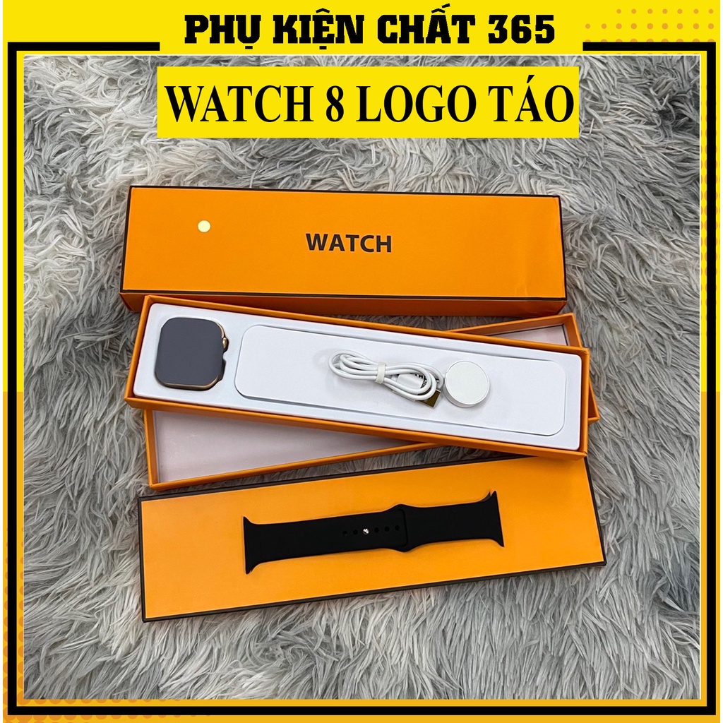 Đồng Hồ Thông Minh Logo Táo bản cao cấp nhất, viền màn hình siêu mỏng, full chức năng