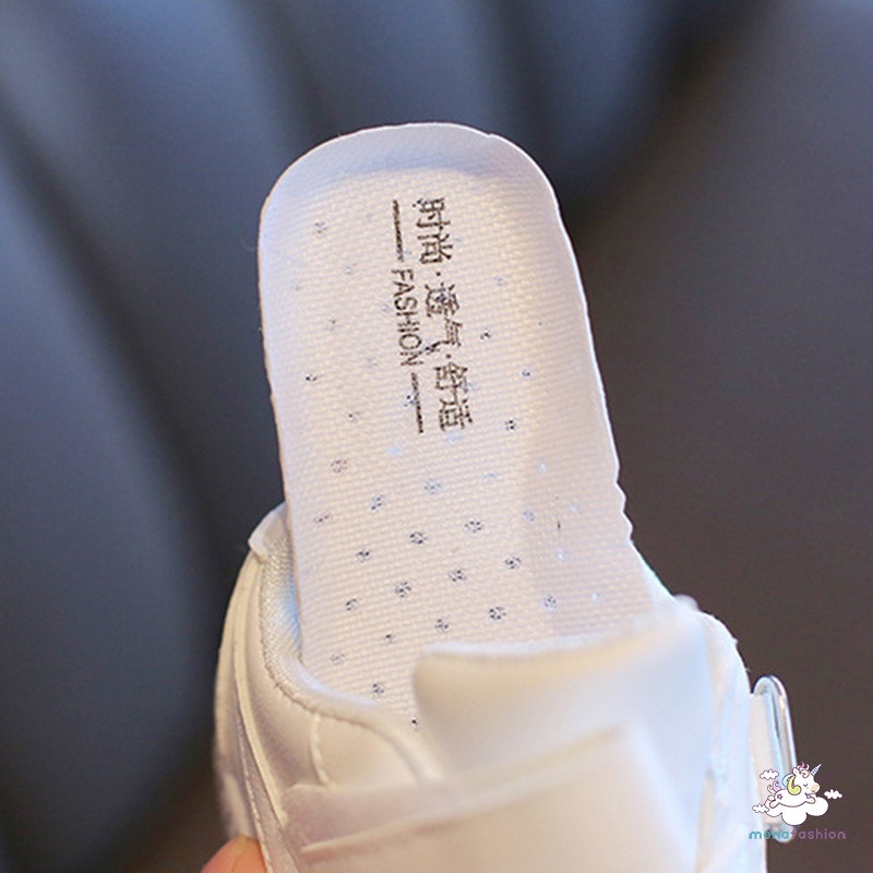 Giày Thể Thao Màu Trắng Thiết Kế Mới Kiểu Dáng Đơn Giản Thời Trang Dành Cho Bé