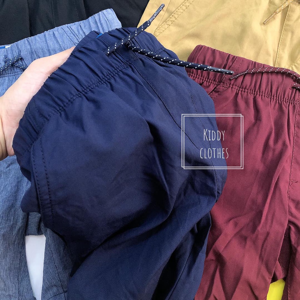 Quần short thun vải dù bé trai size đại hàng xuất dư xịn nhiều màu/Quần lưng thun vải dù bé trai size đại