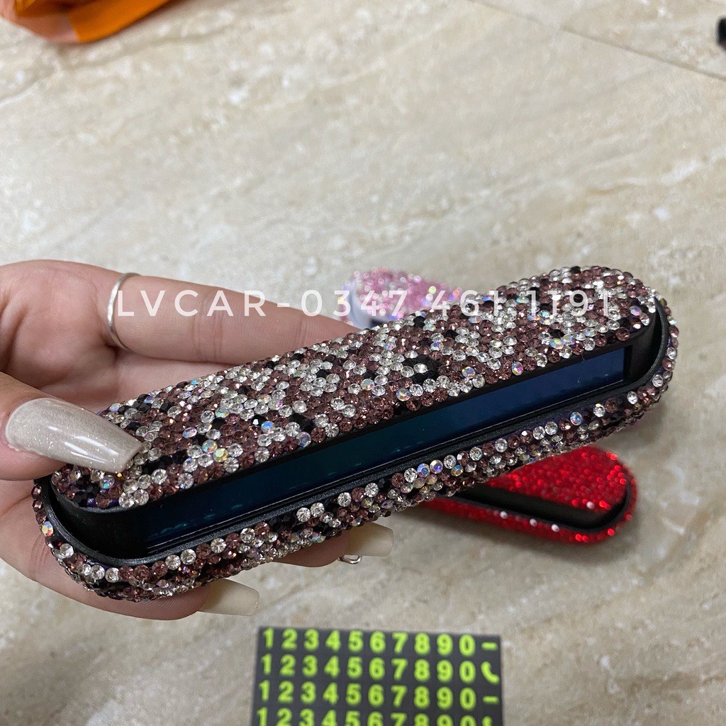 Bảng ghi số điện thoại ô tô. Bảng số đính đá đặt tablo cao cấp