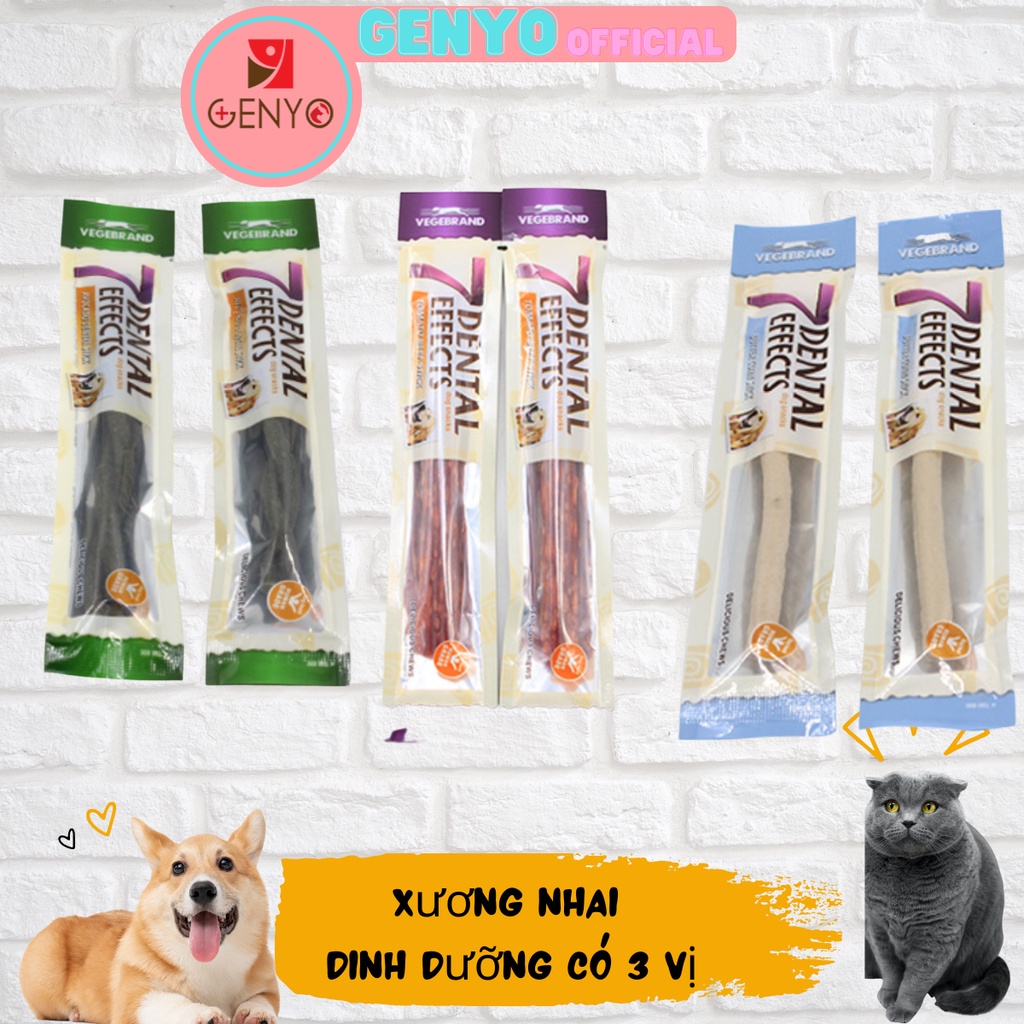 1 Xương Gặm Dinh Dưỡng Cho Chó Sạch Răng 7 Dental Effects ( giao ngẫu nhiên nếu hết vị)