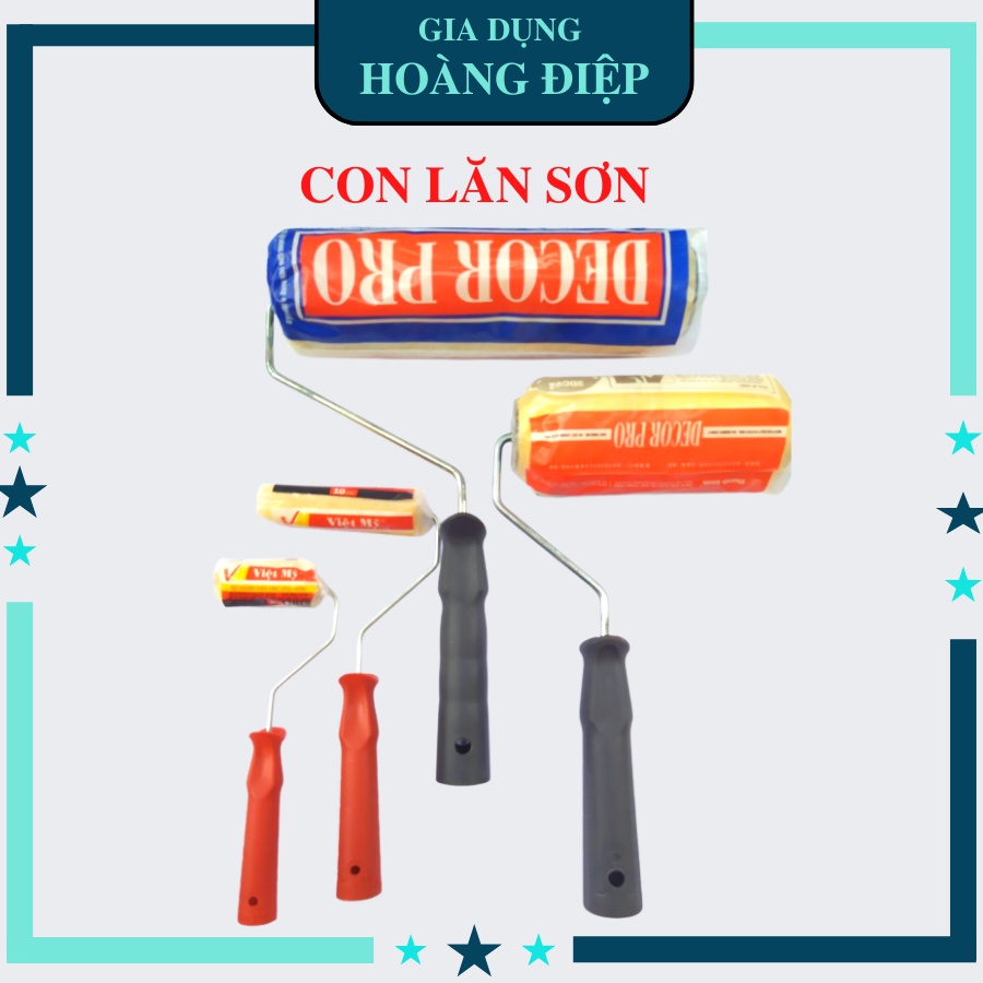 Con lăn sơn, Lu lăn sơn dầu, Lăn phào chỉ - HÀNG CHÍNH HÀNG - ĐỦ KÍCH THƯỚC - Gia Dụng Hoàng Điệp