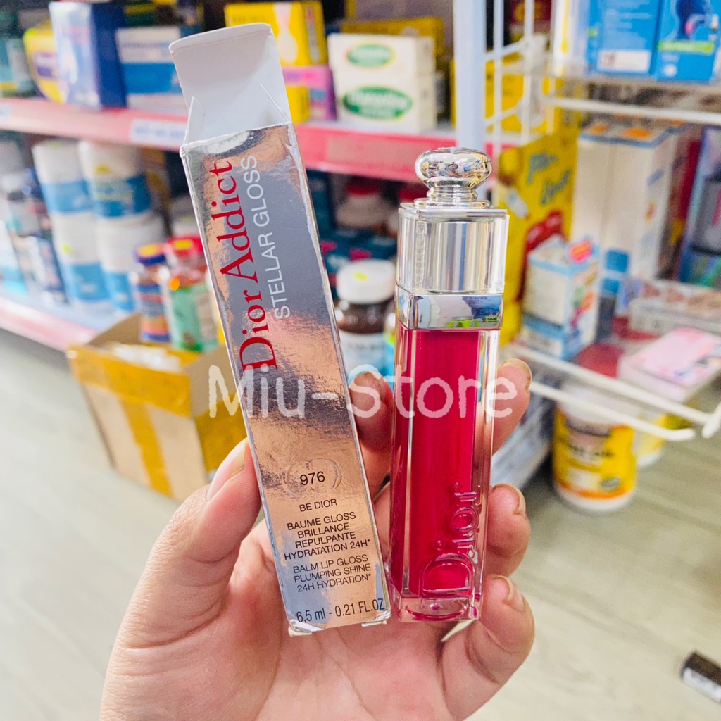 SON BÓNG GLOSS DIOR 976 fullsize đẹp lung linh Tone Hồng Fuchsia