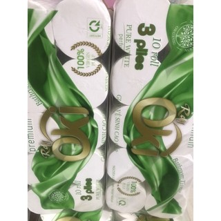 Giấy vệ sinh oki bịch 10 cuộn x3 lớp nặng 1.6kg