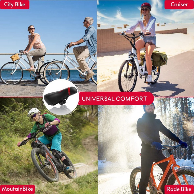 Yên Xe Đạp Có Đệm Xốp Thoải Mái Cho Nam Và Nữ