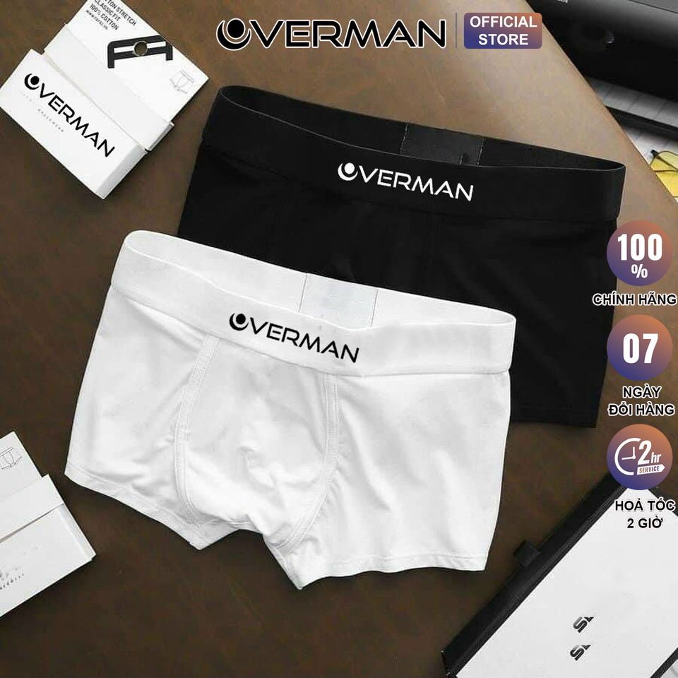 Quần lót nam thun lạnh boxer cao cấp kháng khuẩn, khử mùi siêu co dãn SD08 - OVERMAN