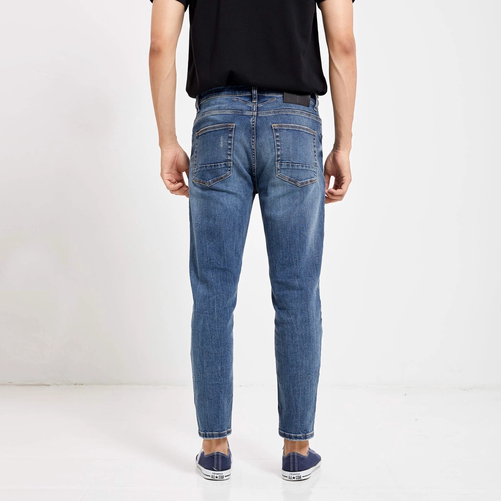 Quần Jean Nam Smart Jeans ICONDENIM Classic Blue Wash Co Dãn Trẻ Trung QJID0114