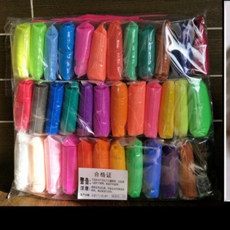 Đất Sét, Đất Nặn Tự Khô Siêu Nhẹ 12-36 Màu An Toàn.Nguyên liệu làm slime bơ slam mây
