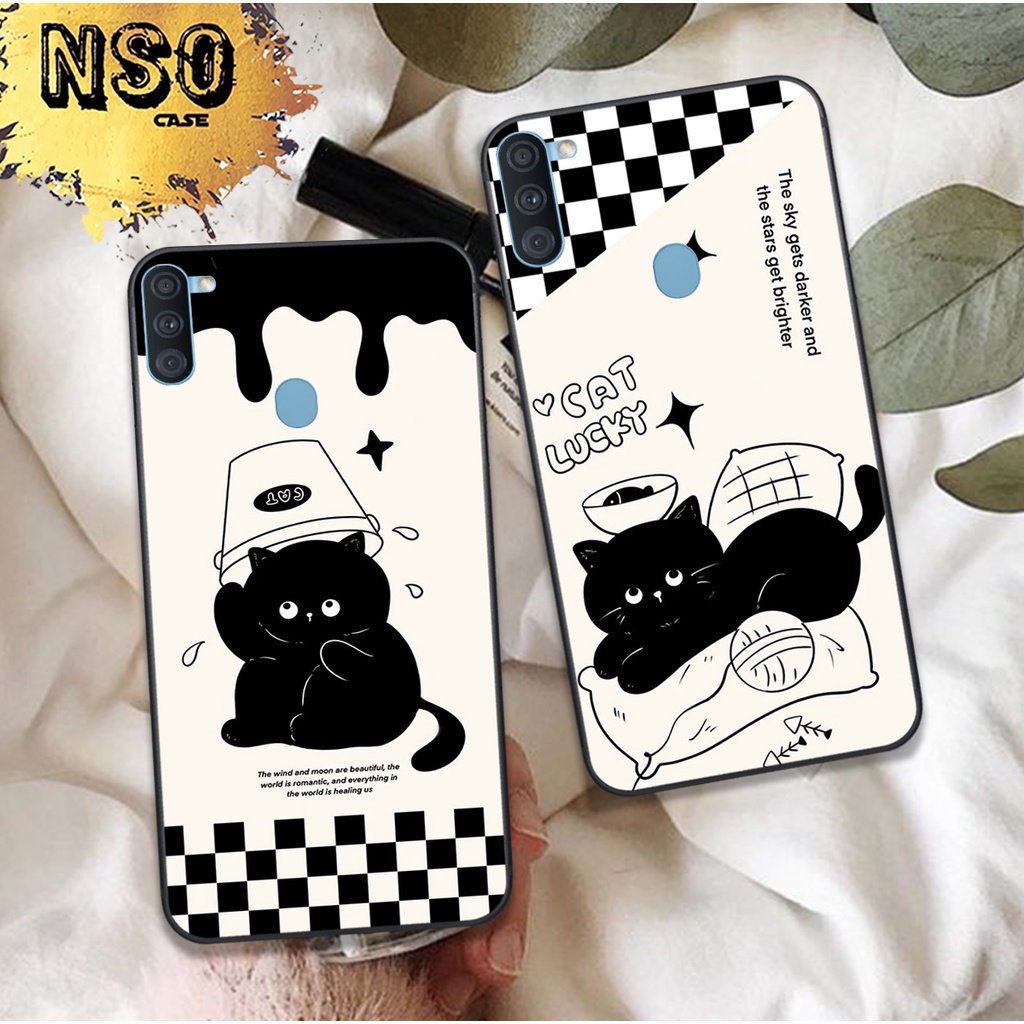 Ốp Samsung A11 - M11In Hình Họa Tiết Mèo Cute Đáng Yêu Đẹp Hot Trend 2023