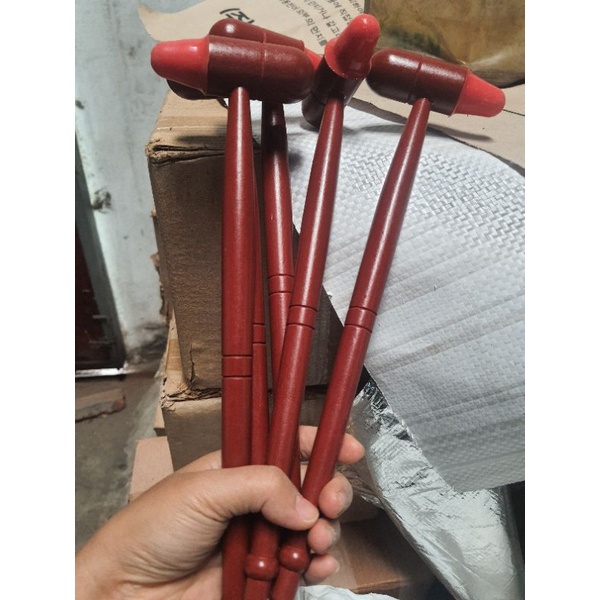Búa gỗ chuyên dùng trong mat-xa chân / Búa gỗ có đầu silicon/ Búa đấm massage cho cơ thể