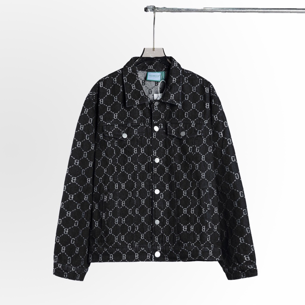 Áo khoác Jacket The Bad God Monogram Denim Đen
