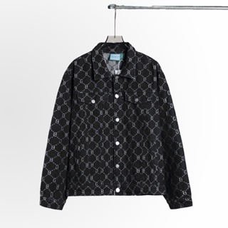 Áo khoác Jacket The Bad God Monogram Denim Đen