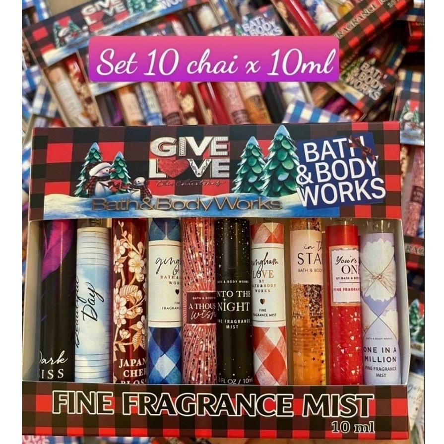 Set xịt thơm body 𝗕𝗔𝗧𝗛 𝗔𝗡𝗗 𝗕𝗢𝗗𝗬 𝗪𝗢𝗥𝗞