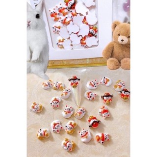 Set 10 mèo thần tài đính móng