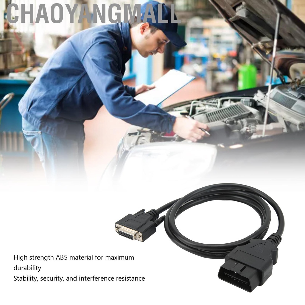 Chaoyangmall Diagnostic Cable Accurate Flexible Interference Resistant Fit for 16Pin to 26 Pin Interface Car