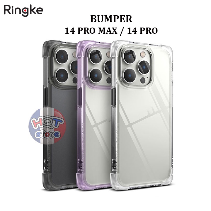 Ốp lưng chống sốc Ringke Fusion Bumper cho IP 14 Pro Max / 14 Pro chính hãng - Hàng nhập khẩu