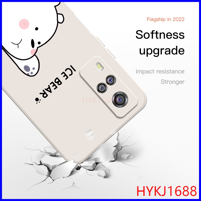 Ốp lưng Vivo Y51 ốp lưng Vivo Y53S Ốp Điện Thoại tpu Họa Tiết Chú Gấu Đội Mũ Thời Trang Cho Vivo Y51 Y53S HBX