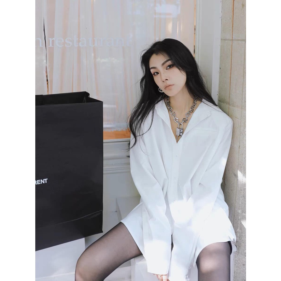 Áo Sơmi Đôn Vai Trắng Eclipse Clothing
