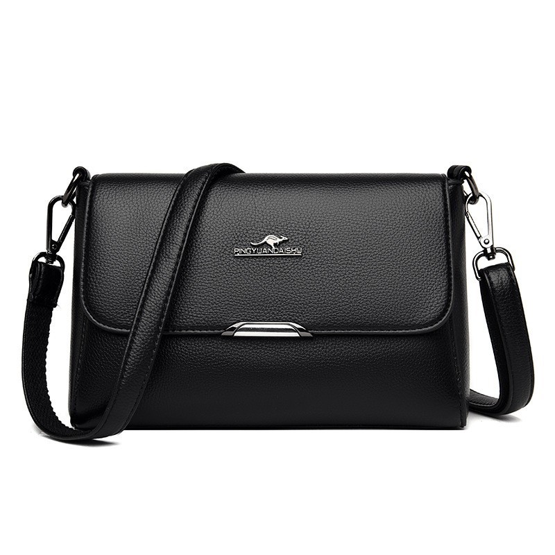 Túi Đeo Chéo Da Mềm Hình Vuông Màu Trơn Thời Trang 2022 Cho NữTúi Xách Phong Cách Đường Phố Cho Mẹ Và Bé